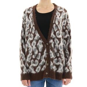 CARDIGAN MACULATO MORO